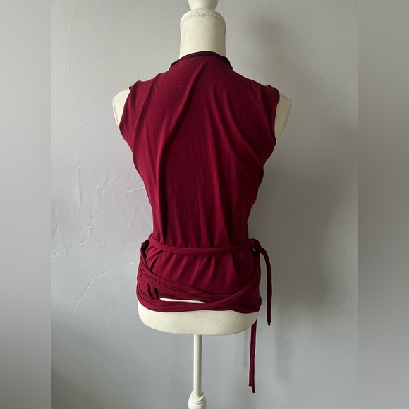 HerbanDevil Burgundy Layer Me Vest Wrap - Picture 3 of 10